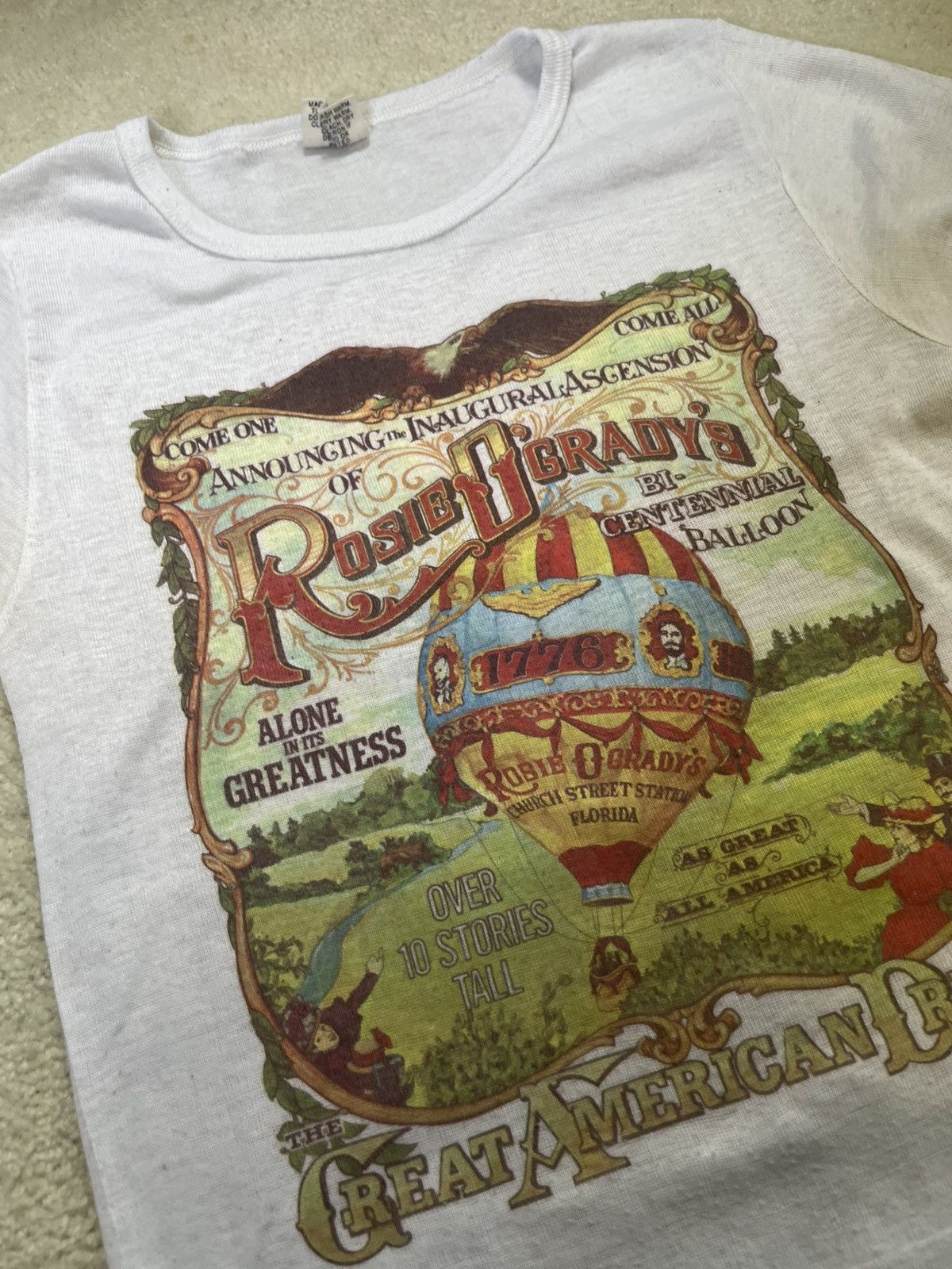 Vintage Vtg Rosie O’Grady’s Single Stitch Hot Air Balloon Size M / US 6-8 / IT 42-44 - 2 Thumbnail