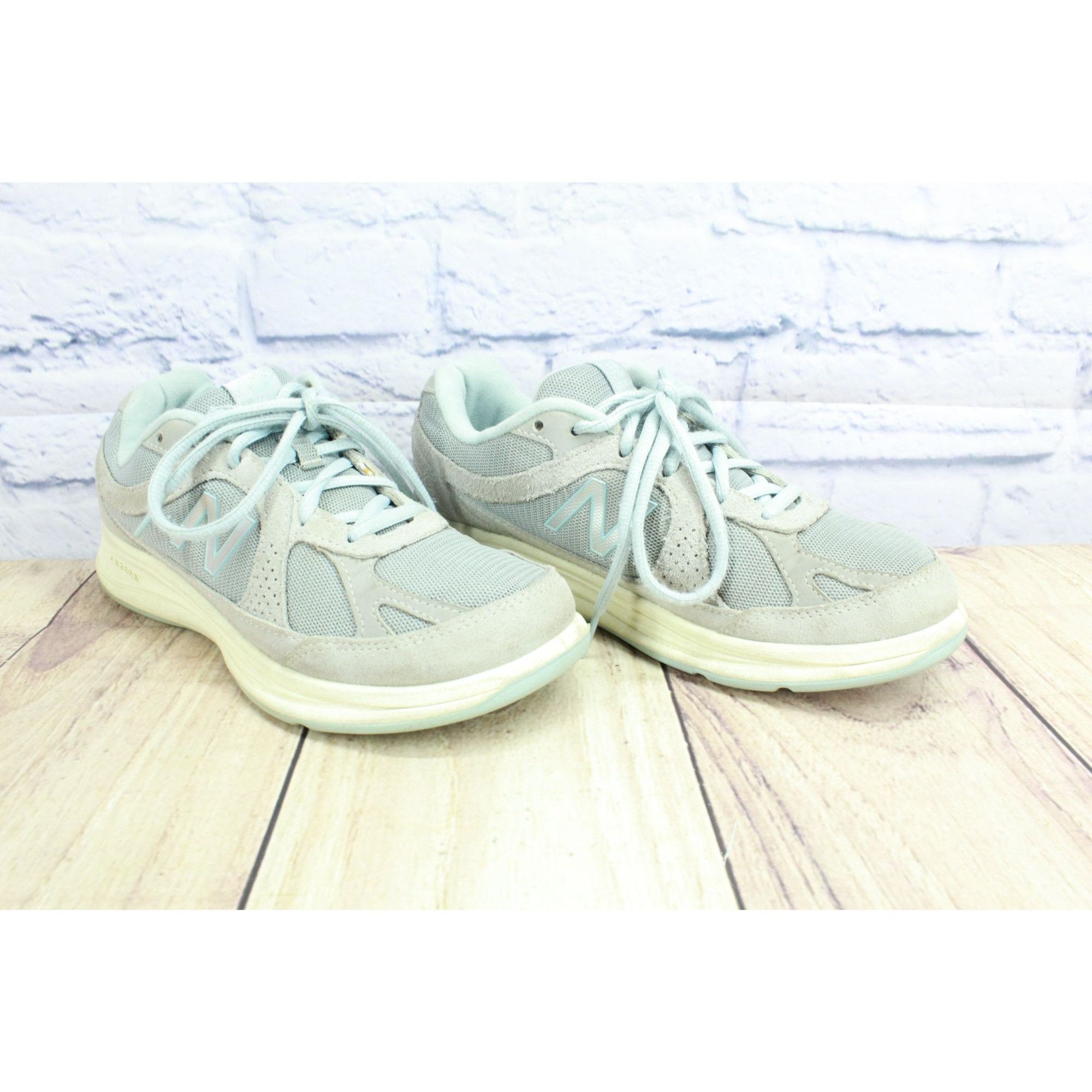 New Balance New Balance 877 Women's Light Blue Suede Walking Shoes 6.5 B Size US 6.5 / IT 36.5 - 3 Thumbnail
