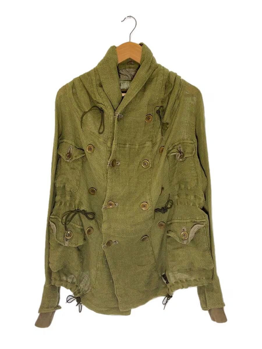 image of Kapital Military Linen Jacket in Khaki Green, Men's (Size Small)