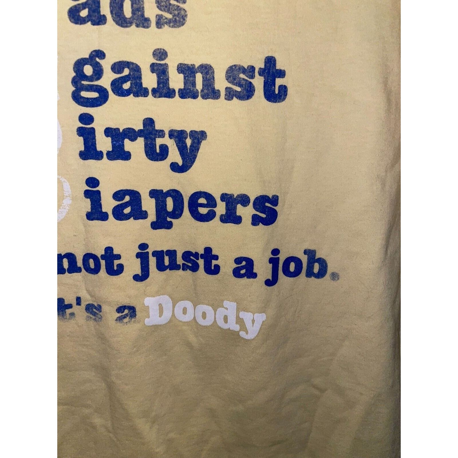 Jerzees Vintage Dad Shirt Against Dirty Diapers Joke Shirt Tee VTG L Size US L / EU 52-54 / 3 - 4 Thumbnail