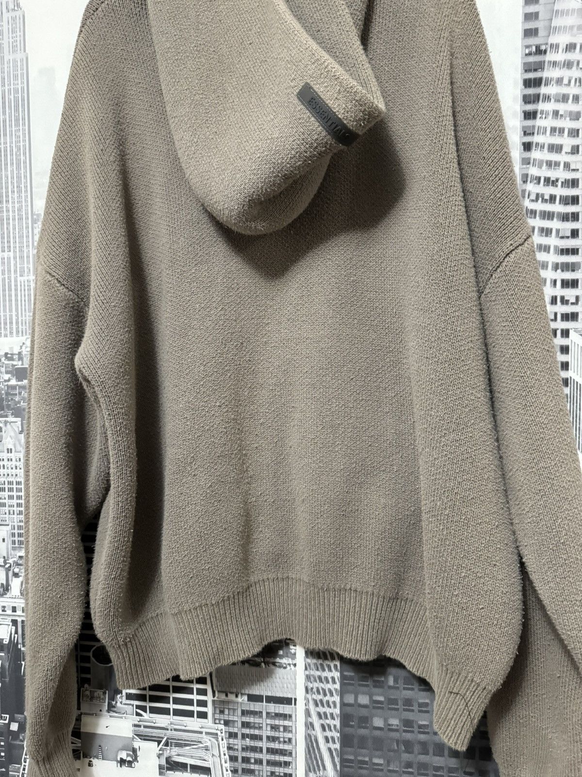 Fear of God 🔥Fear of God Essentials Knit Pullover Hoodie Taupe SZ Small Size US S / EU 44-46 / 1 - 6 Thumbnail