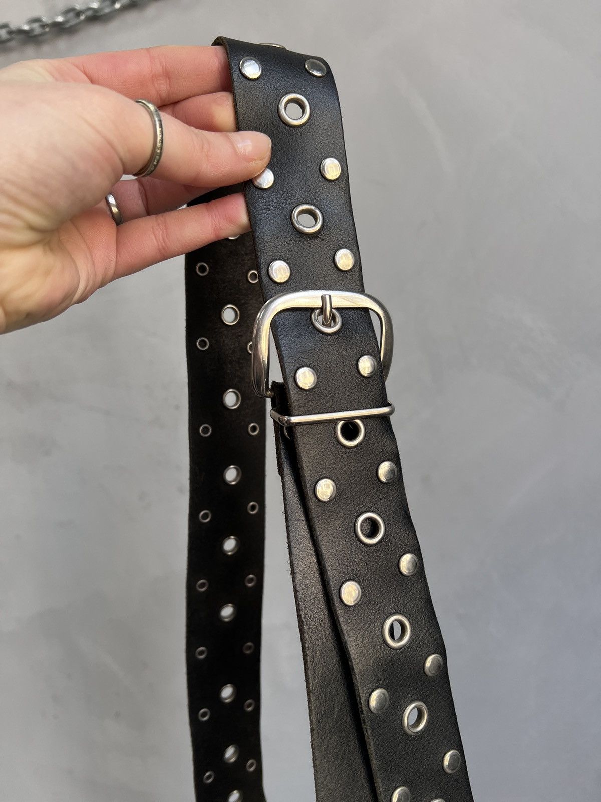 Hysteric Glamour Leather Belt Metal Hysteric Glamour Style Y2K Size ONE SIZE - 6 Thumbnail