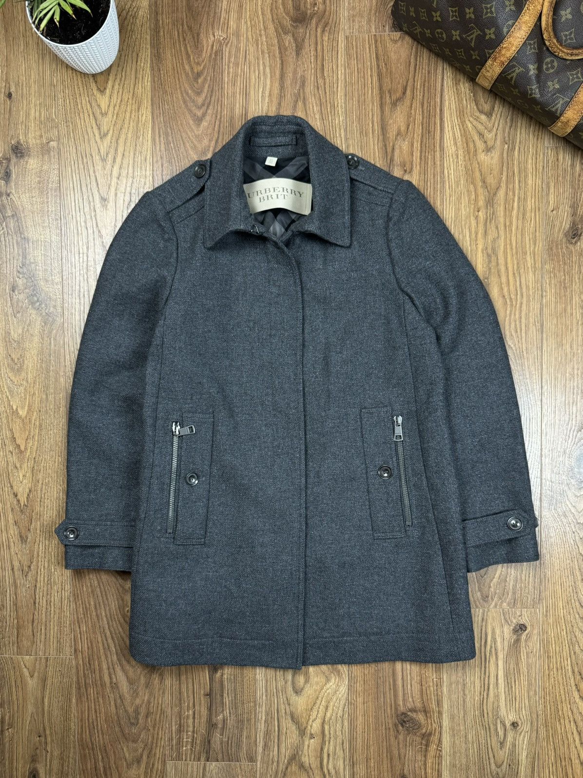 Burberry Wool duffle coat Burberry Nova Check original luxury item Size US L / EU 52-54 / 3 - 1 Thumbnail