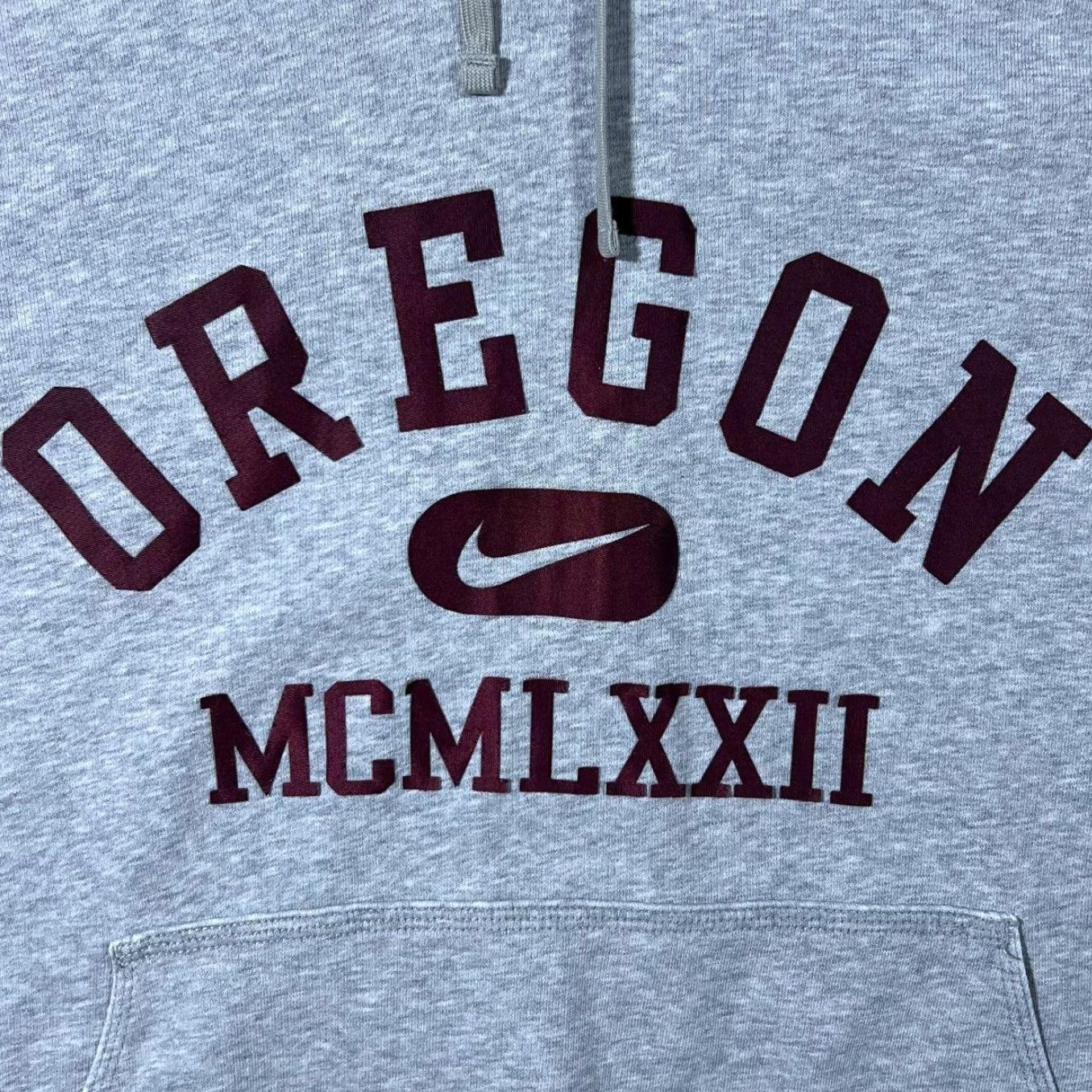 Nike Nike Oregon Big Swoosh Logo Graphic Grey Pullover Hoodie Mens L Size Large Hooded Distressed Cuffs Size US L / EU 52-54 / 3 - 3 Thumbnail