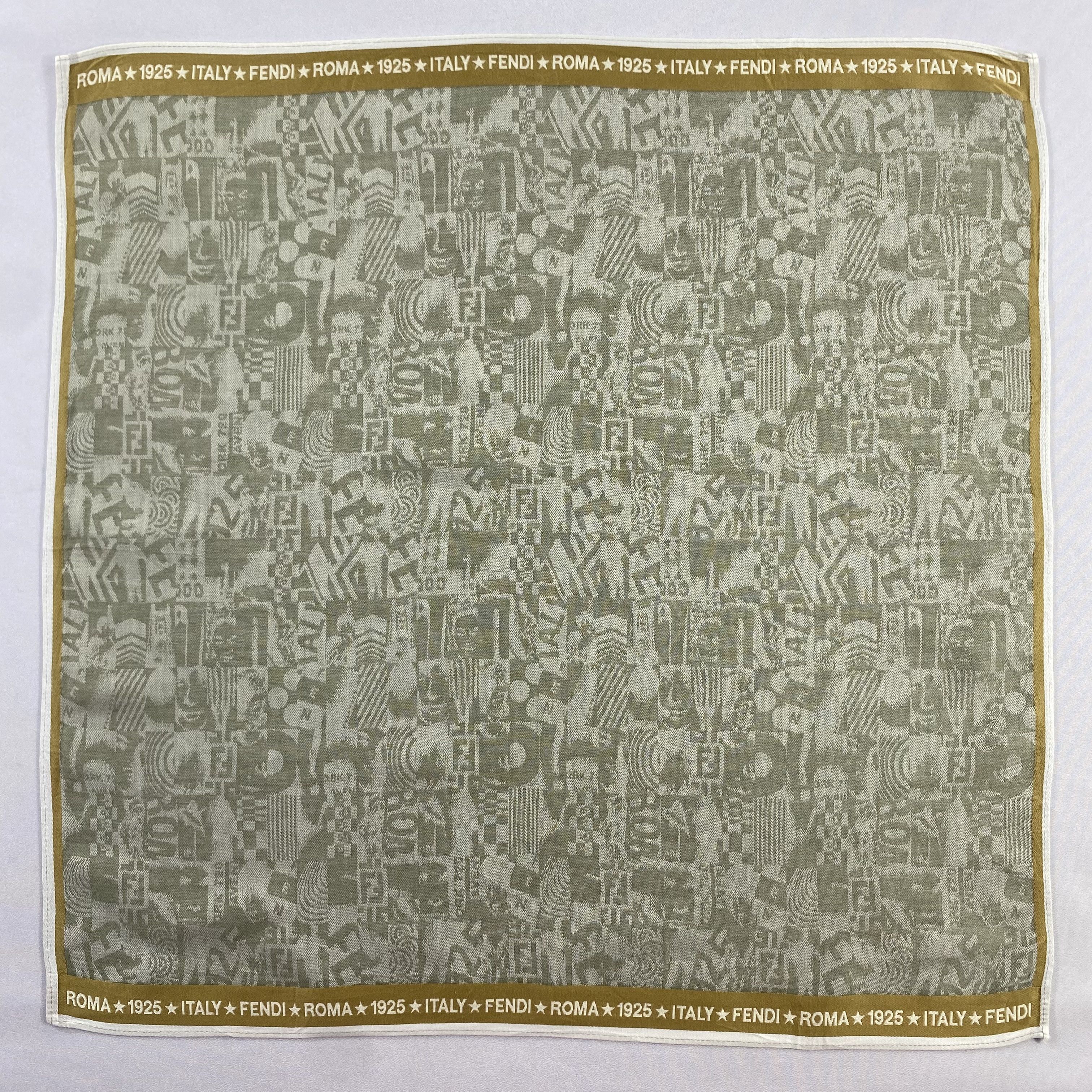 Vintage Fendi Handkerchief / Neckerchief / Bandana-P1618 Size ONE SIZE - 1 Thumbnail