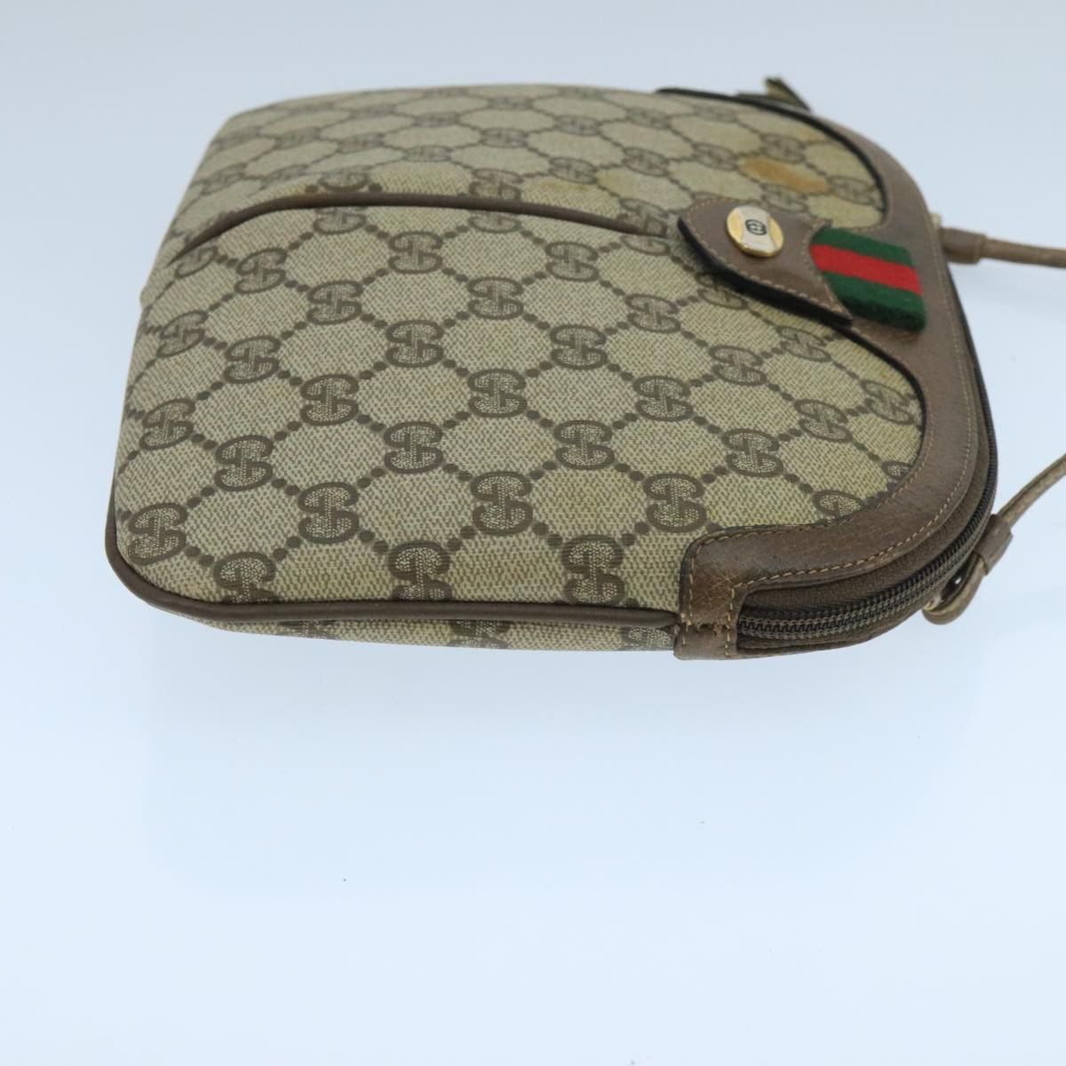 Gucci GUCCI GG Supreme Web Sherry Line Shoulder Bag Beige 904 02 Size ONE SIZE - 3 Thumbnail