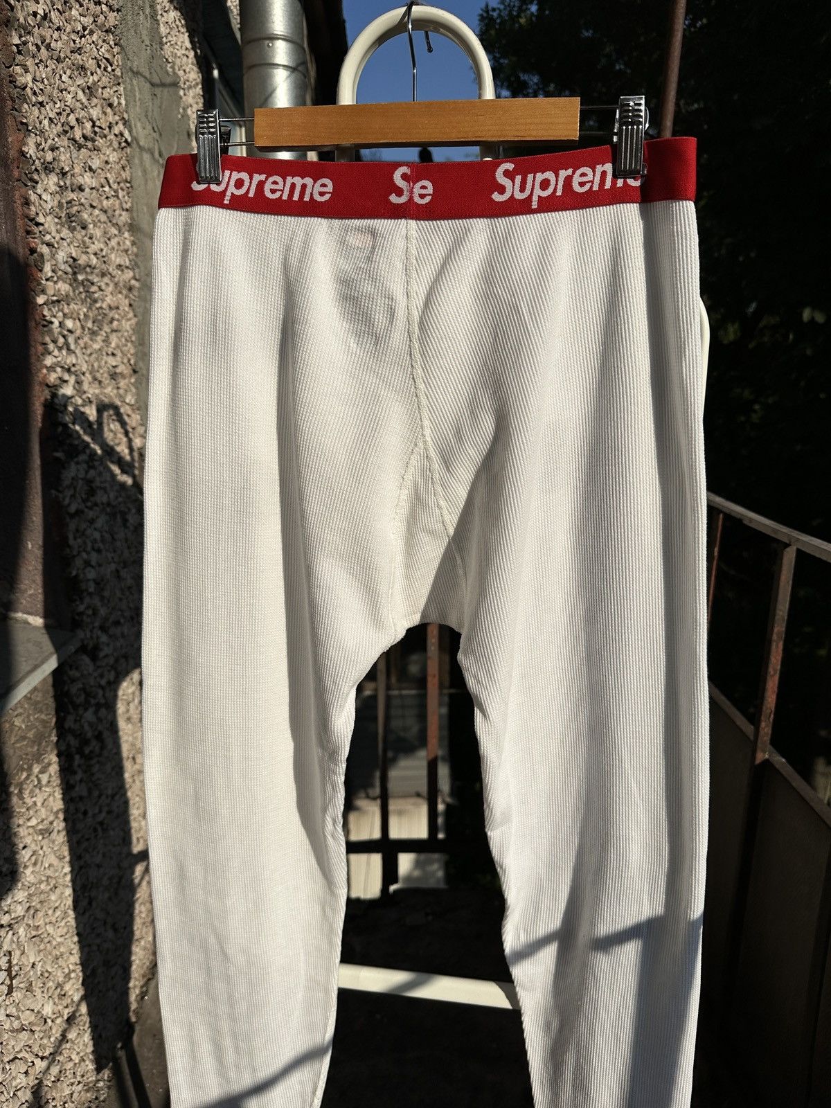 Hanes × Supreme Supreme x Hanes Skeleton Thermal Pants Size US 34 / EU 50 - 10 Thumbnail