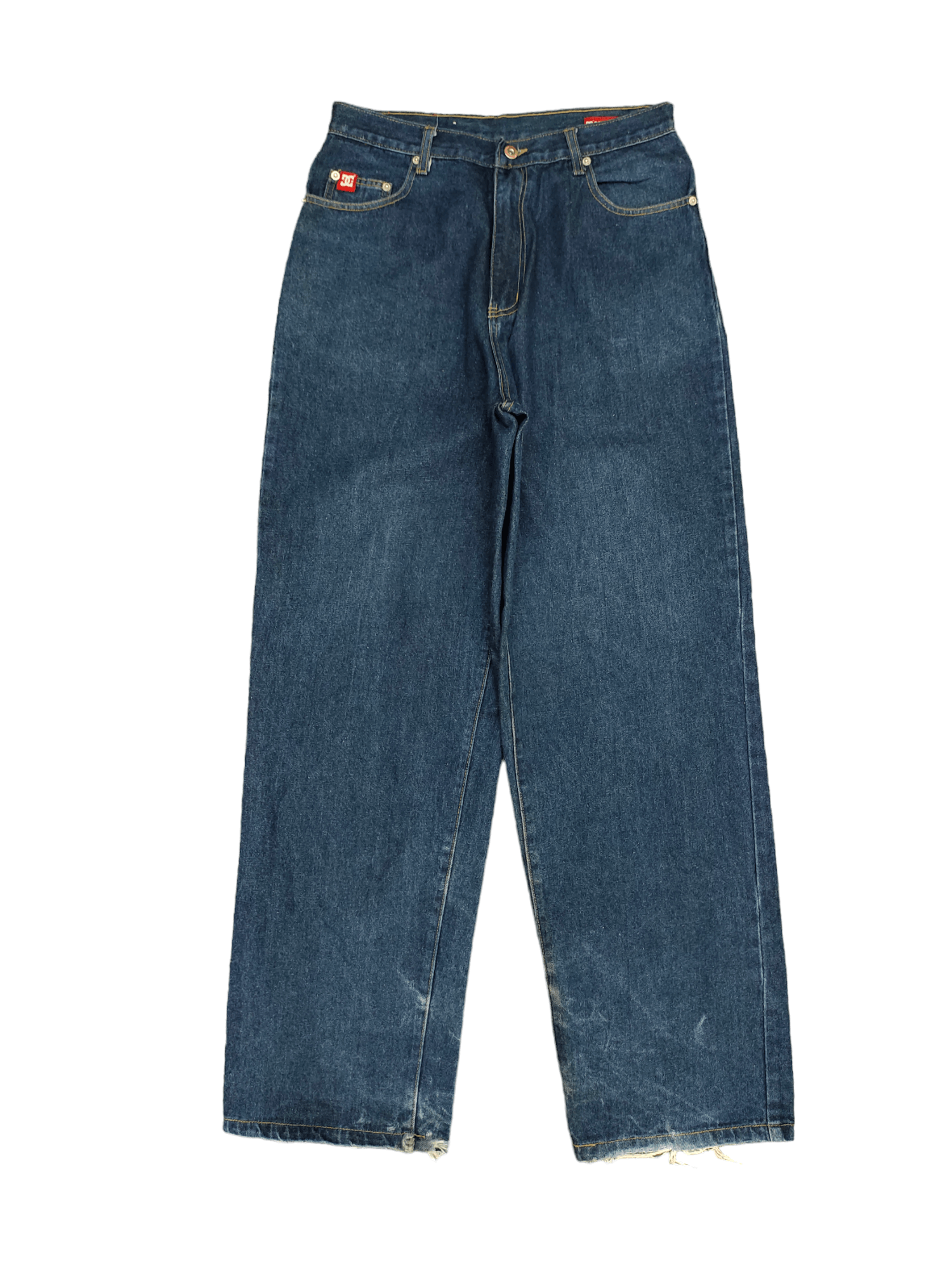 DC DC Embroidered Wide Leg Denim Y2k Jnco Baggy Jeans Size US 32 / EU 48 - 8 Thumbnail