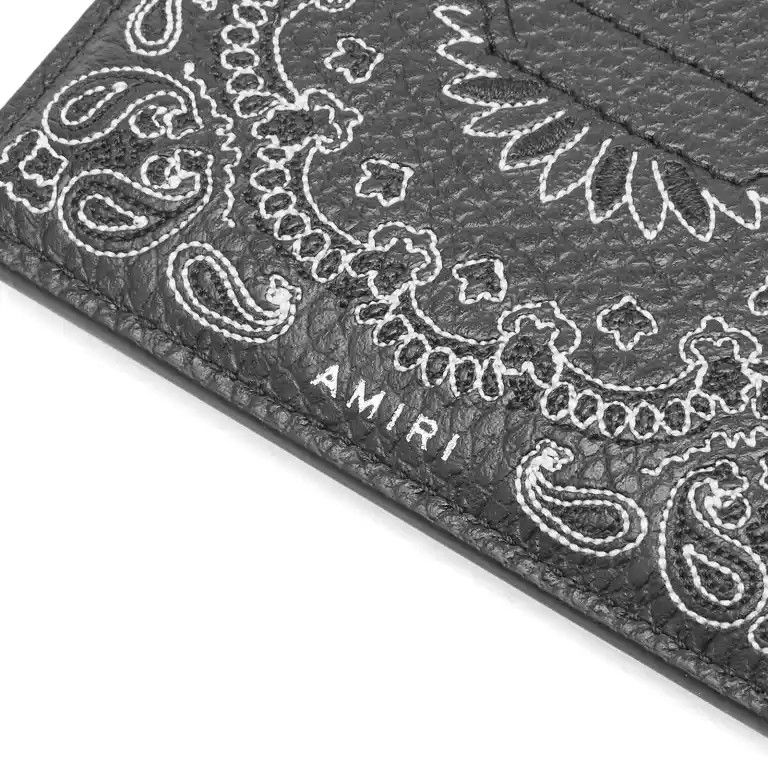 Amiri o1mle0326 Size: OS / Bandana Card Holder in Black Size ONE SIZE - 3 Thumbnail