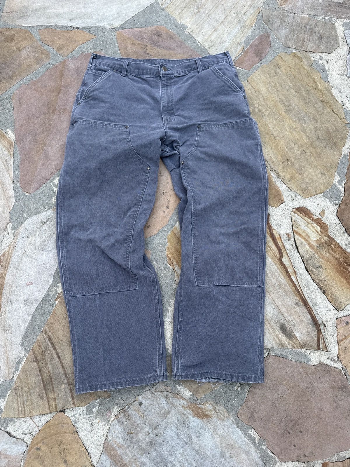 Carhartt Gray Carhartt DoubleKnee Pants Size US 36 / EU 52 - 1 Thumbnail