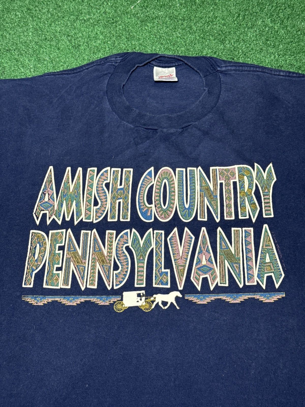 Vintage Vintage Amish Country Pennsylvania Buggie XL 90s T Shirt Size US XL / EU 56 / 4 - 2 Thumbnail
