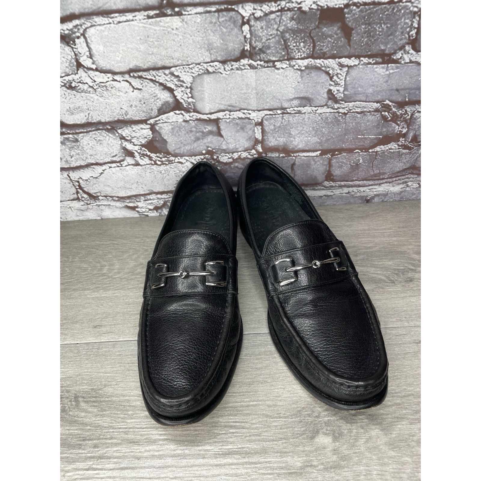 Cole Haan COLE HAAN Black Leather Air Horsebit Classic Loafers Dress M Size US 10 / EU 43 - 14 Thumbnail