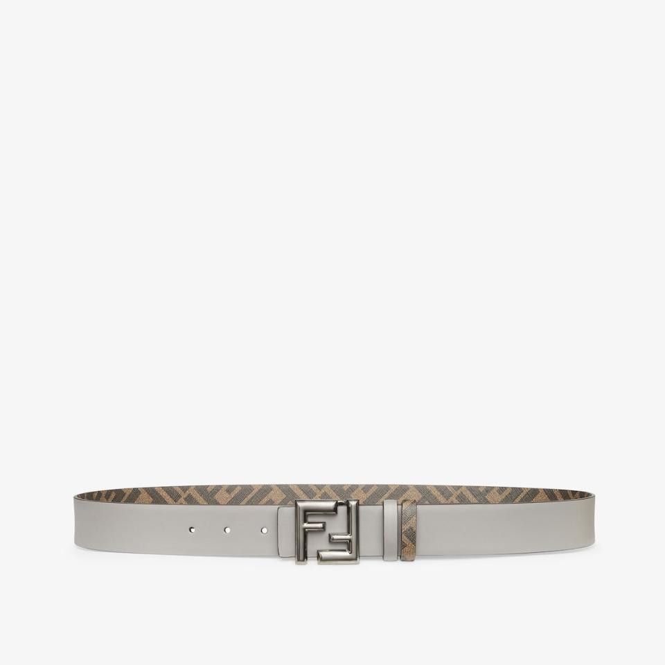 Fendi o1s1wg111224 Size: OS / FF Logo Squared Belt in Grey Size ONE SIZE - 1 Thumbnail