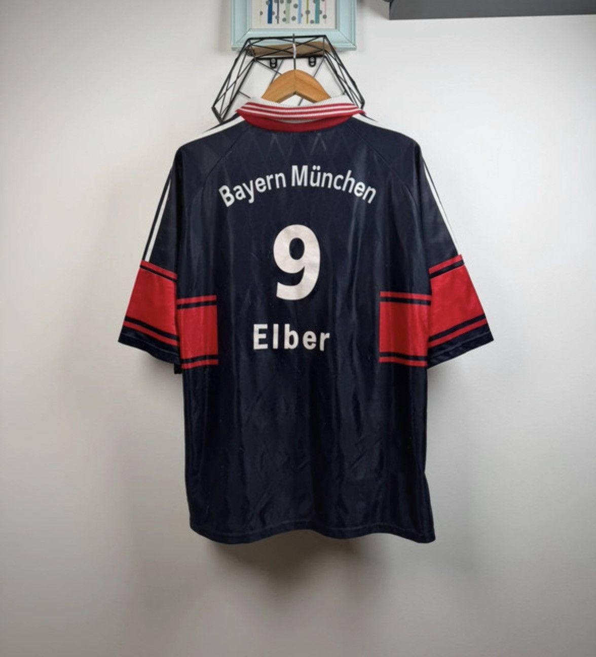 Adidas Adidas Bayern Munich 97/99 Retro Kit #9 Elber Socer Jersey Size US XXL / EU 58 / 5 - 1 Thumbnail