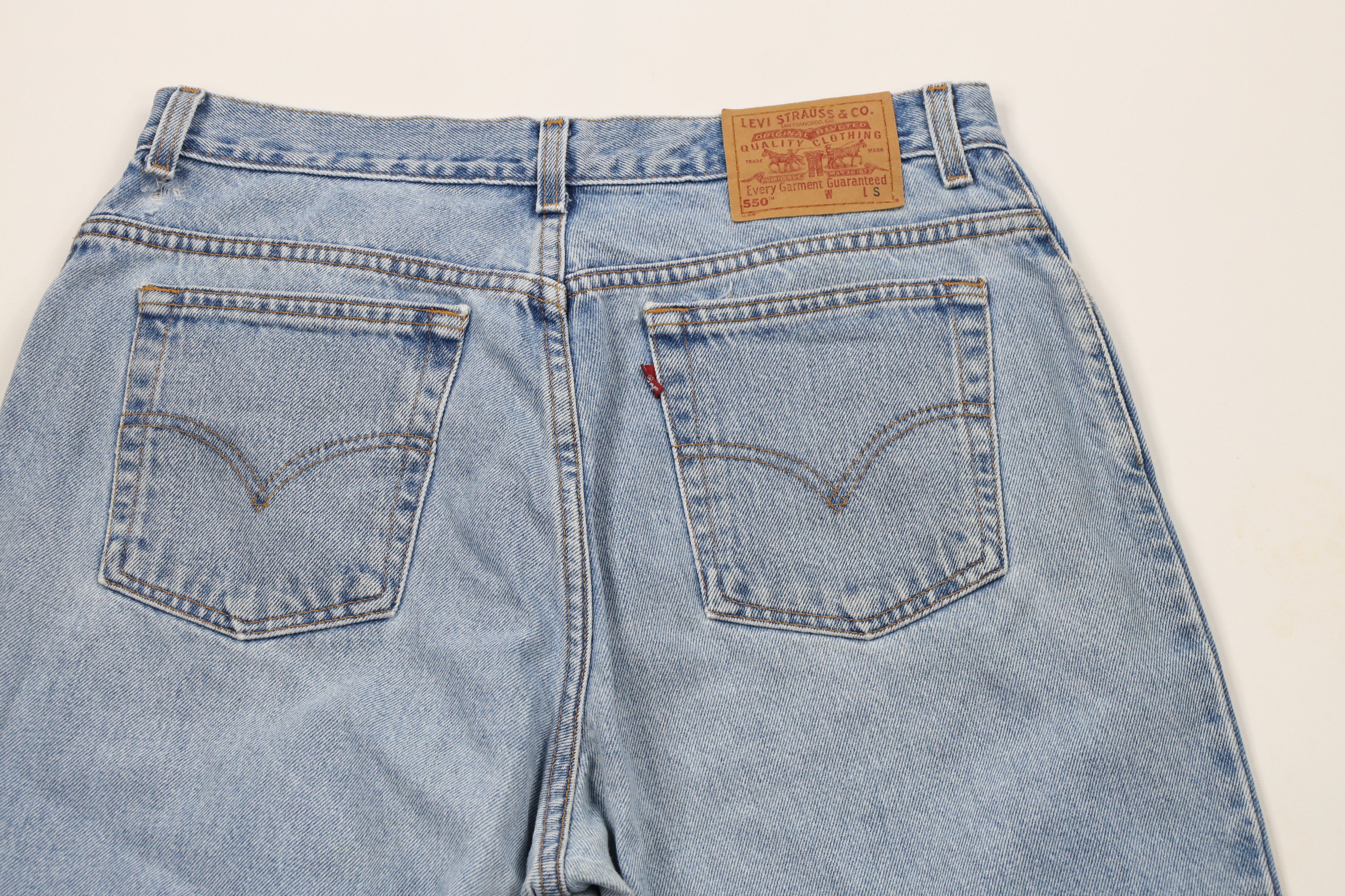 Levi's × Vintage Vintage 90s Levis 550 Relaxed Fit Tapered Leg Denim Jeans Size 38" / US 16 / IT 52 - 11 Thumbnail
