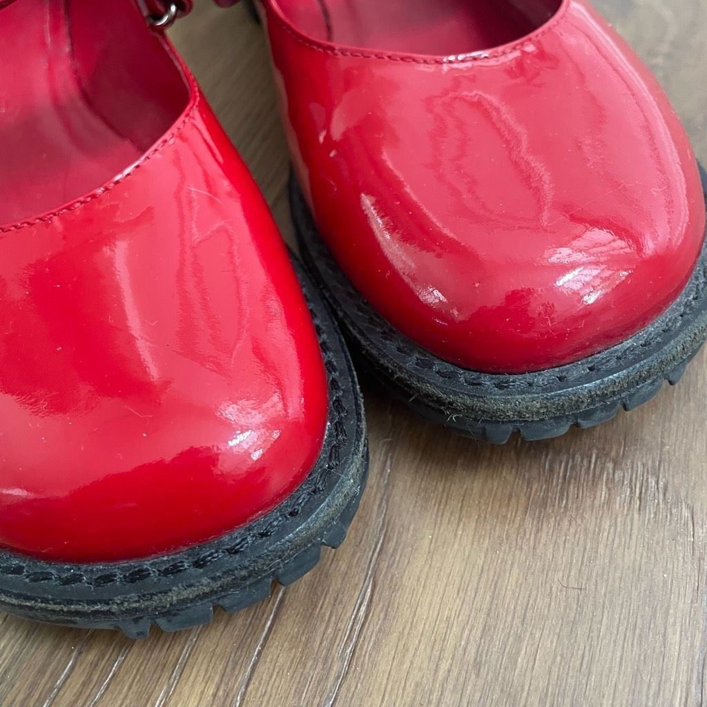 Other Ramon Tenza Red Patent Leather Mary Jane Lug Sole $250 7 Size US 7 / IT 37 - 4 Thumbnail
