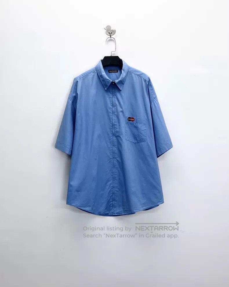 Balenciaga Balenciaga Blue Pocket Embroidered MasterCard Letter Logo Size XS / US 0-2 / IT 36-38 - 1 Thumbnail