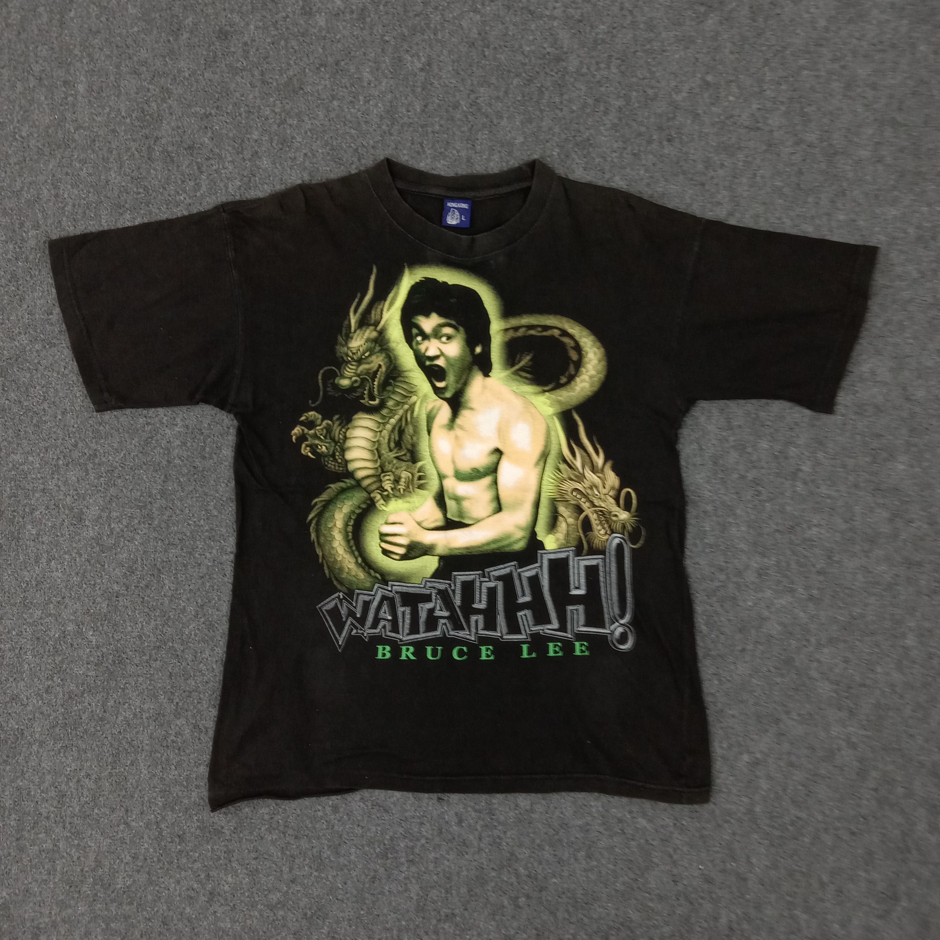 Vintage Bruce Lee American Artist Movie Graphic Tshirt Size US M / EU 48-50 / 2 - 1 Thumbnail