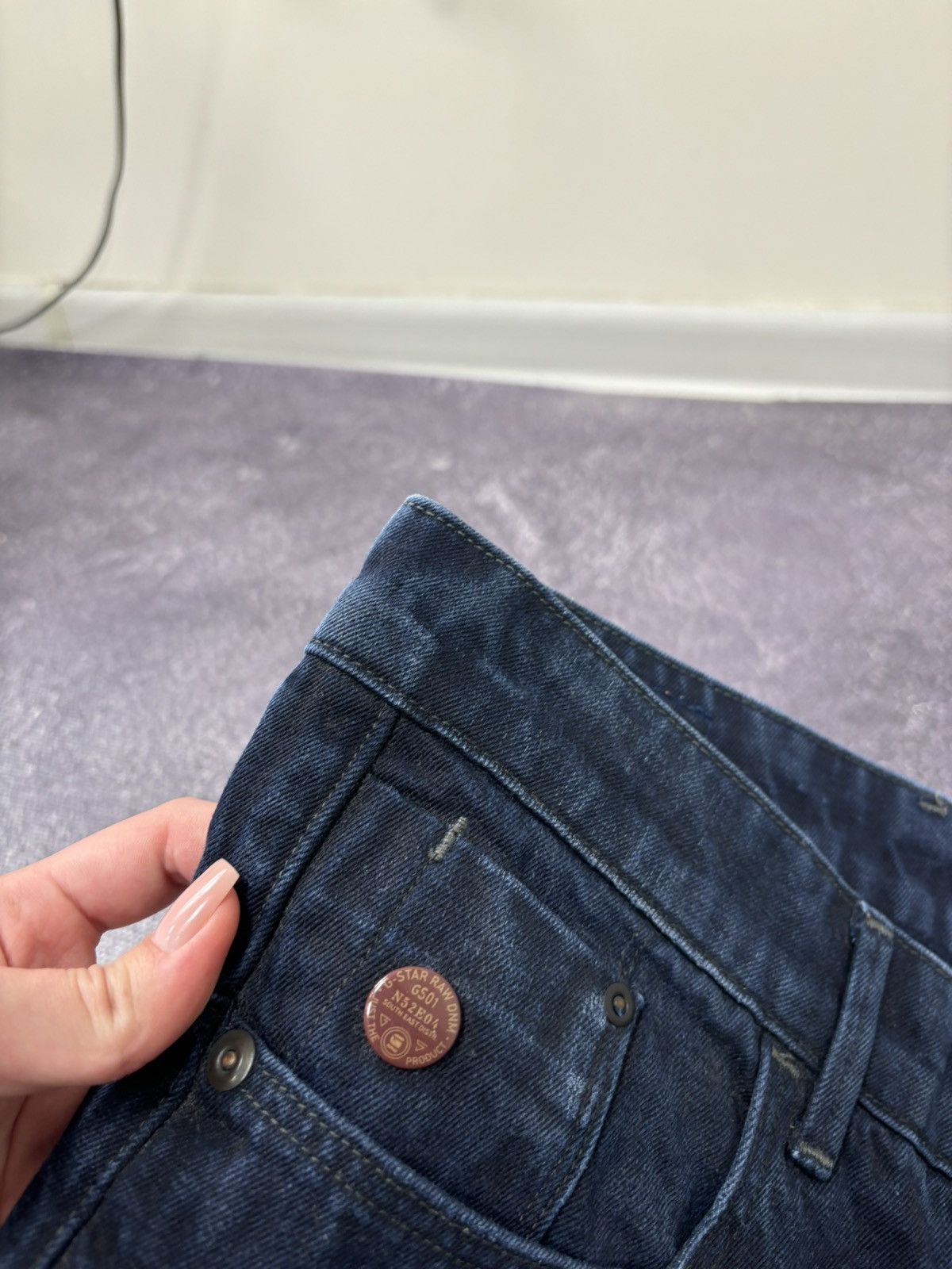 G-Star Vintage G-Star Raw Y2K Avant Garde Cropped Tapered Jeans Size US 27 - 12 Thumbnail