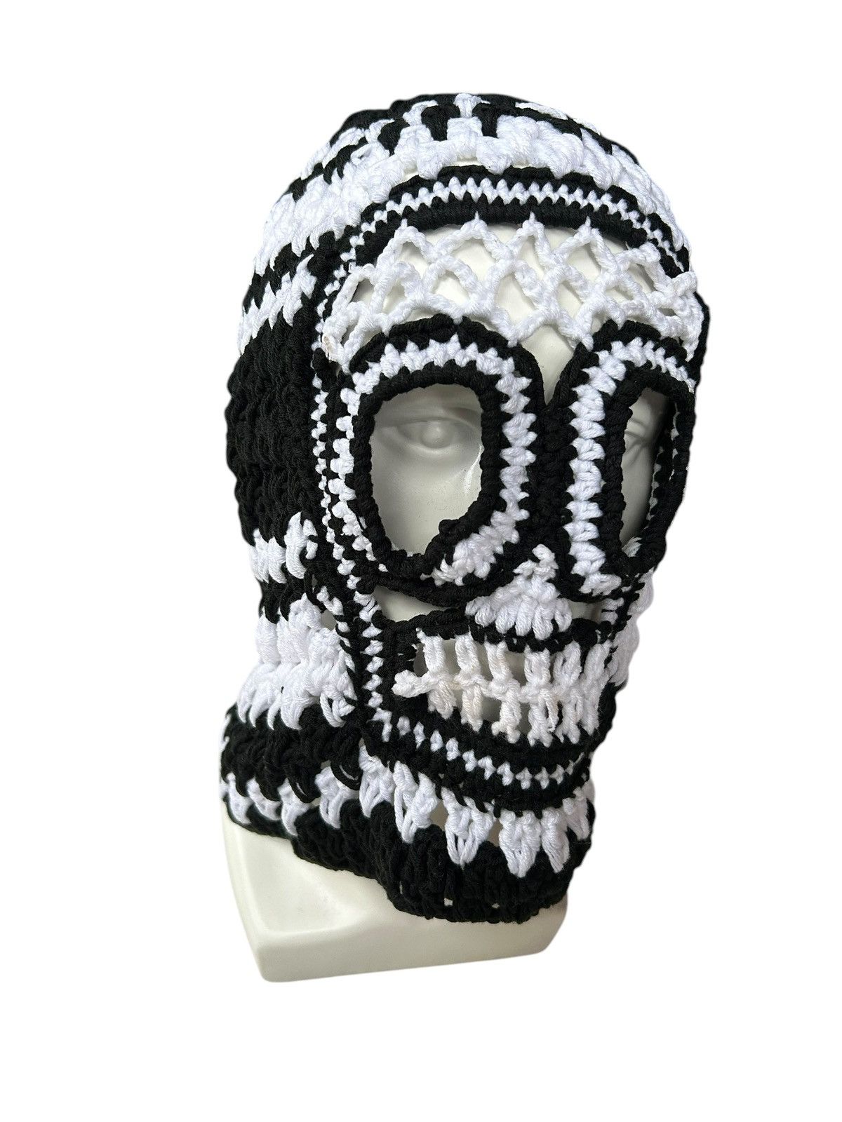 Japanese Brand × Kapital × Vintage Very Rare Crochet Knitted Handmade Balaclava Masked Size ONE SIZE - 4 Thumbnail