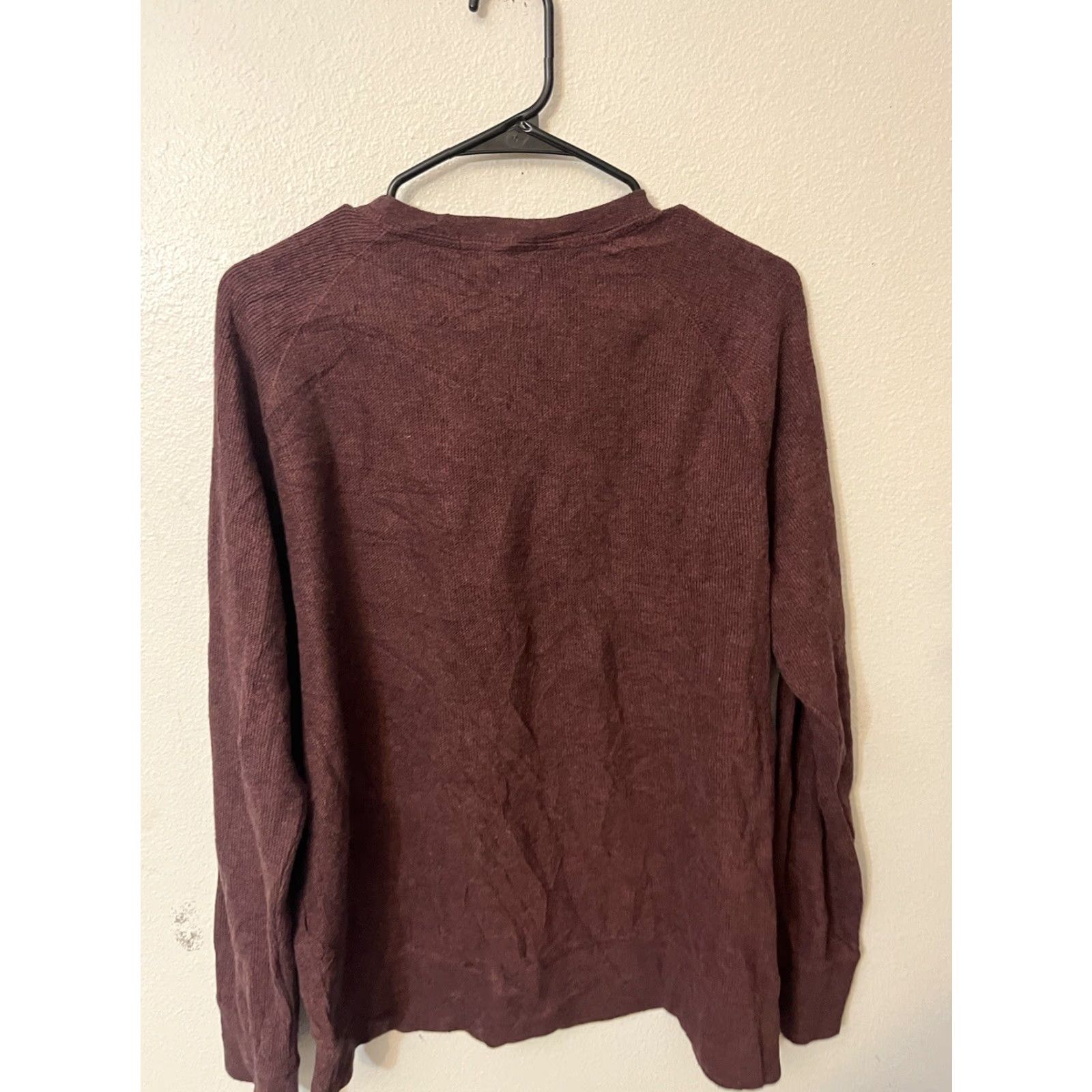 Banana Republic Banana Republic Pullover Sweater Mens Large Maroon Cotton Blend Long Sleeve Knit Shirt Knit Crew Neck Casual Fall Winter 90s Preppy Logo Mens Regular Size US L / EU 52-54 / 3 - 3 Thumbnail
