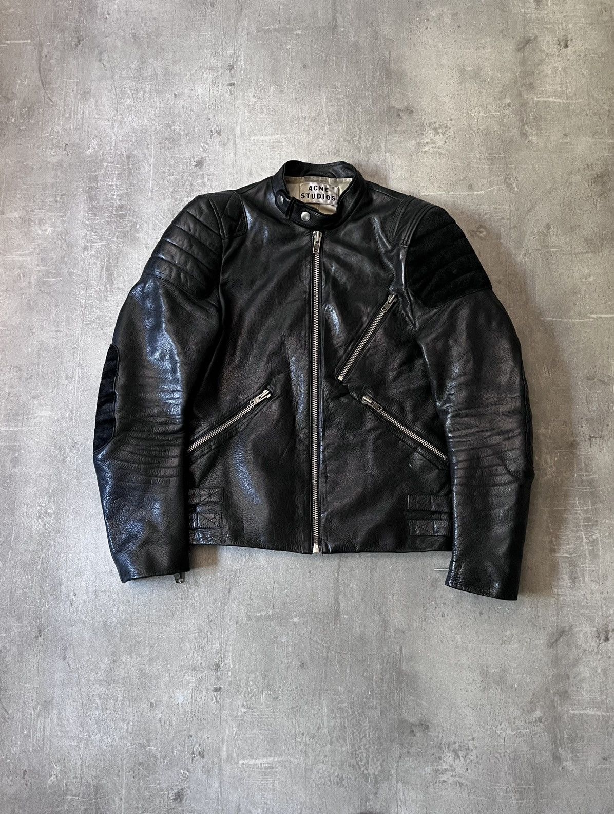 Acne Studios Acne Studios Oliver leather jacket biker black Size US S / EU 44-46 / 1 - 1 Thumbnail