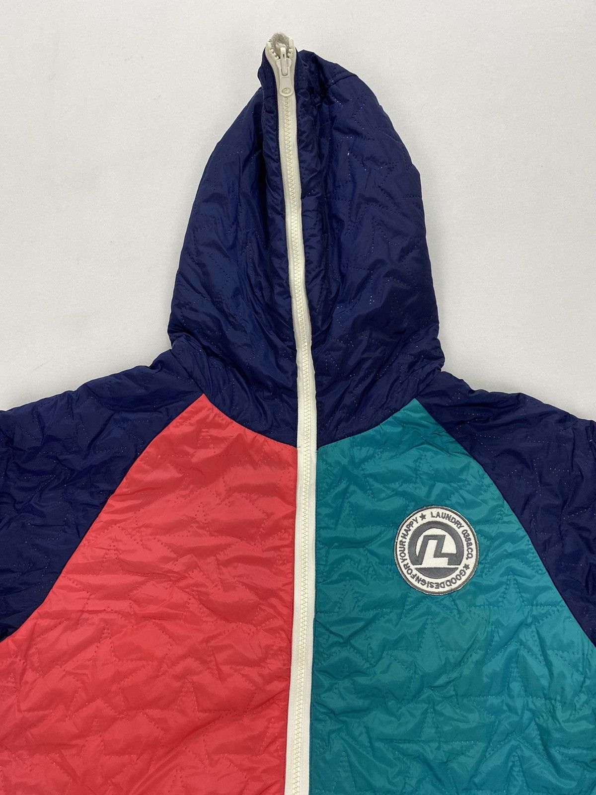 Japanese Brand Laundry Reversible Full Zip Hooded Jacket Size US XS / EU 42 / 0 - 11 Thumbnail