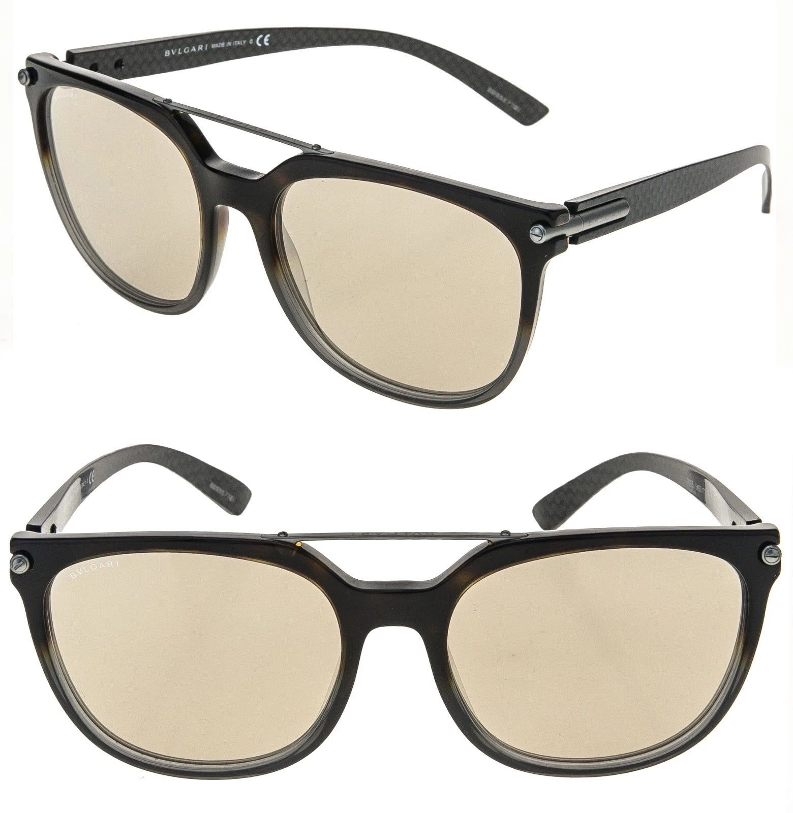 Bvlgari BVLGARI BV7035 7035 Brown Black Sport Pilot Sunglasses Size ONE SIZE - 1 Thumbnail