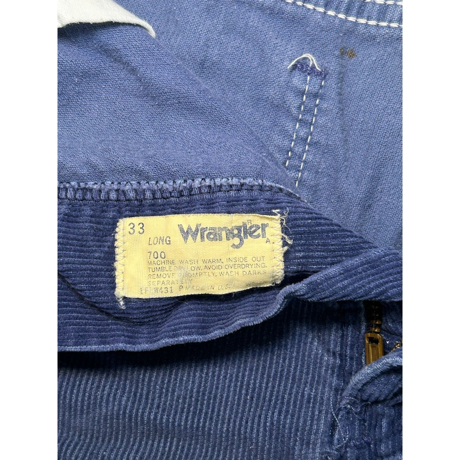 Wrangler Vintage Wrangler Corduroy Pants - Retro Corduroy, 33 Long Size US 33 - 5 Thumbnail