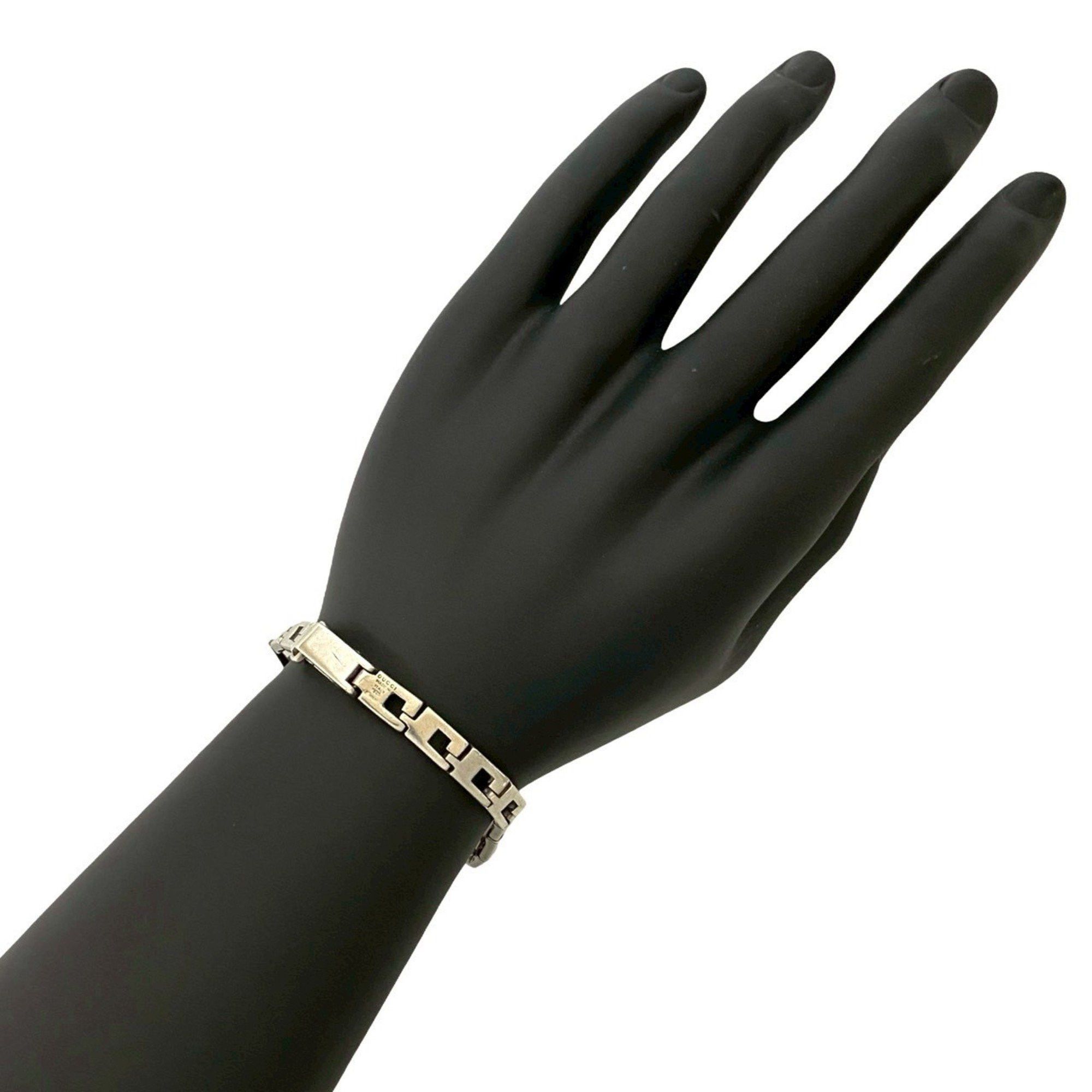 Gucci GUCCI Square G Bracelet, 925 Sterling Silver, Women's, 19488 Size ONE SIZE - 1 Thumbnail