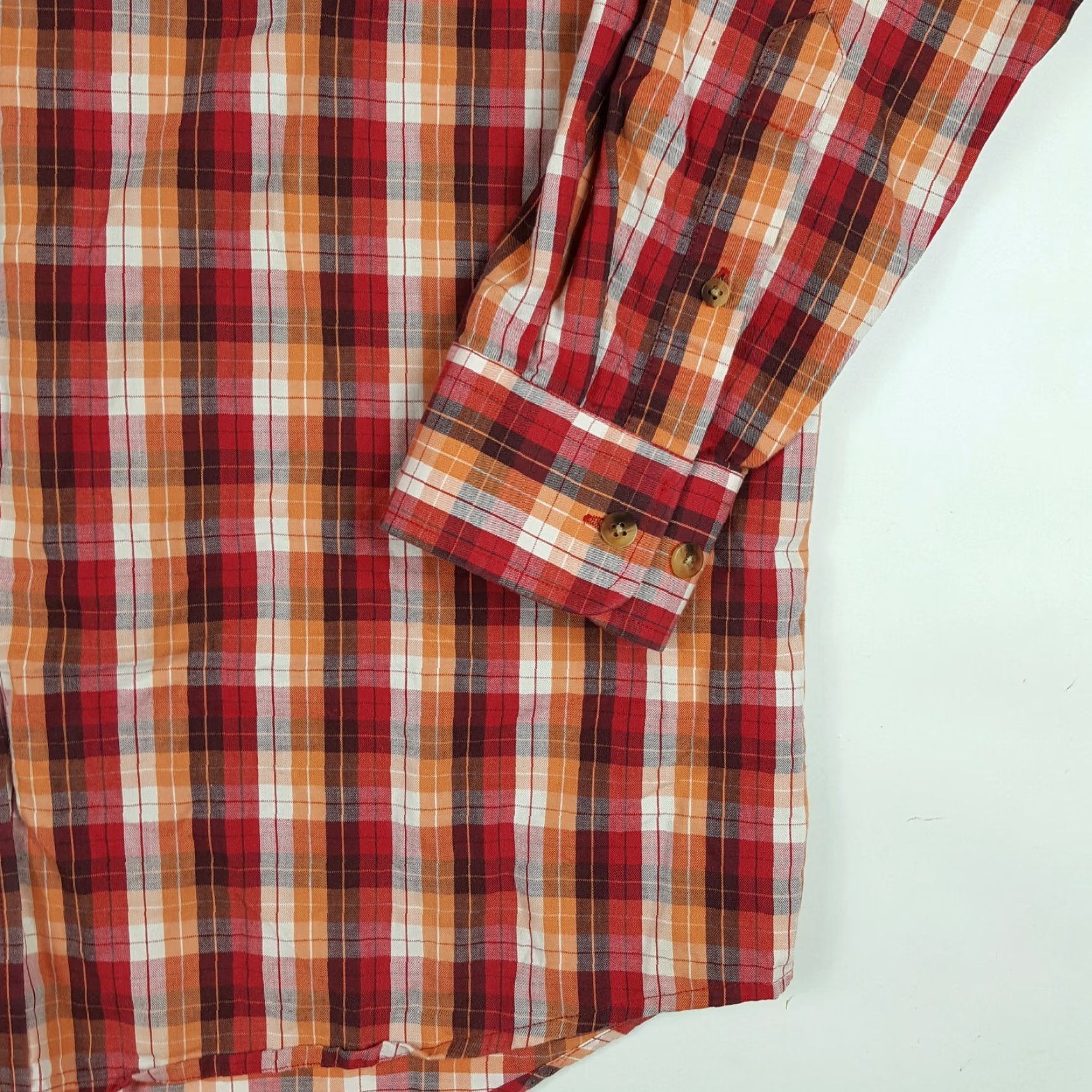 Vintage VINTAGE Duck Head Plaid Men's XL Long Sleeve Button-Up Work Shirt Size 46R - 3 Thumbnail