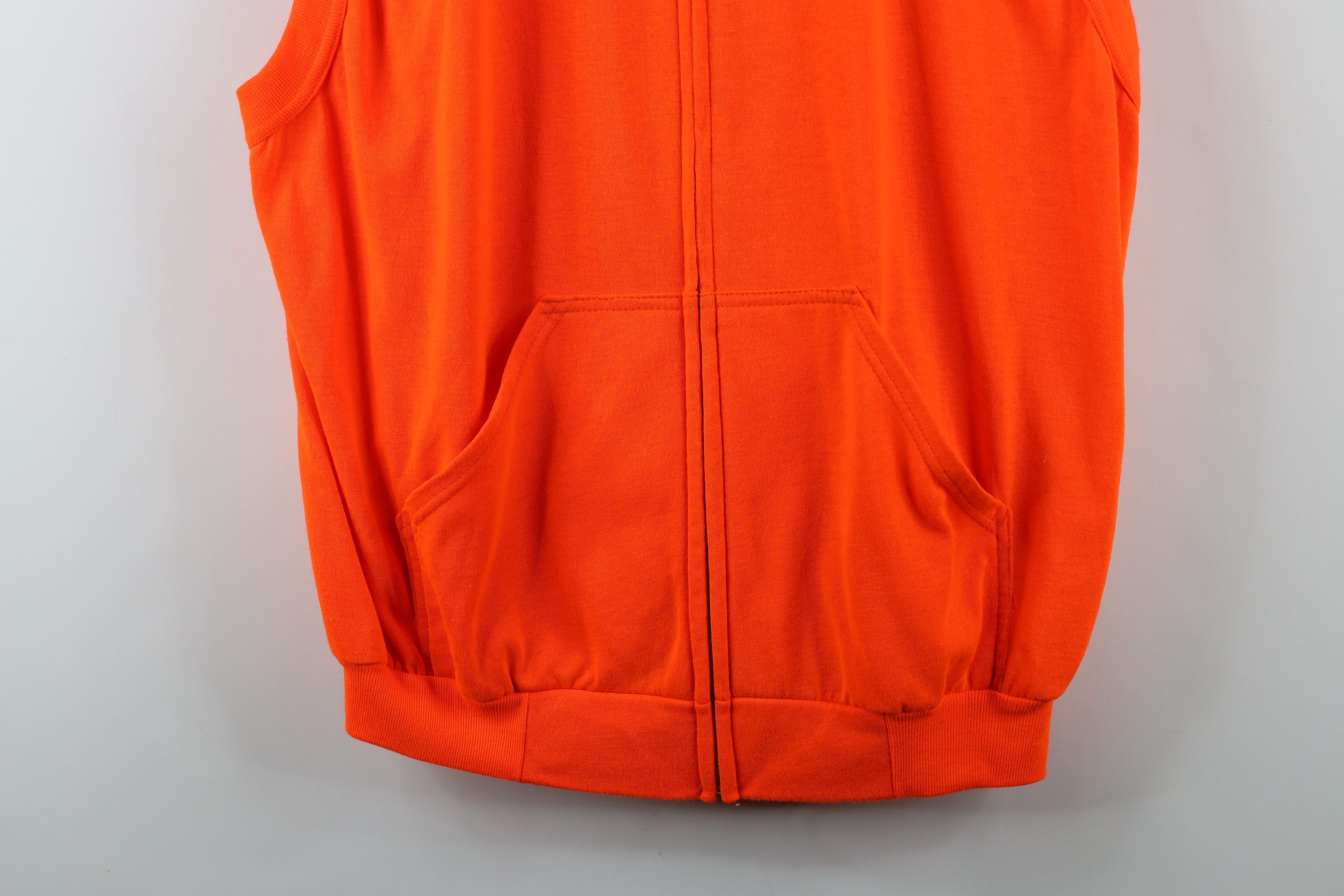 Vintage Vintage 90s Full Zip Sleeveless Vest Jacket Blaze Orange USA Size US XXL / EU 58 / 5 - 3 Thumbnail