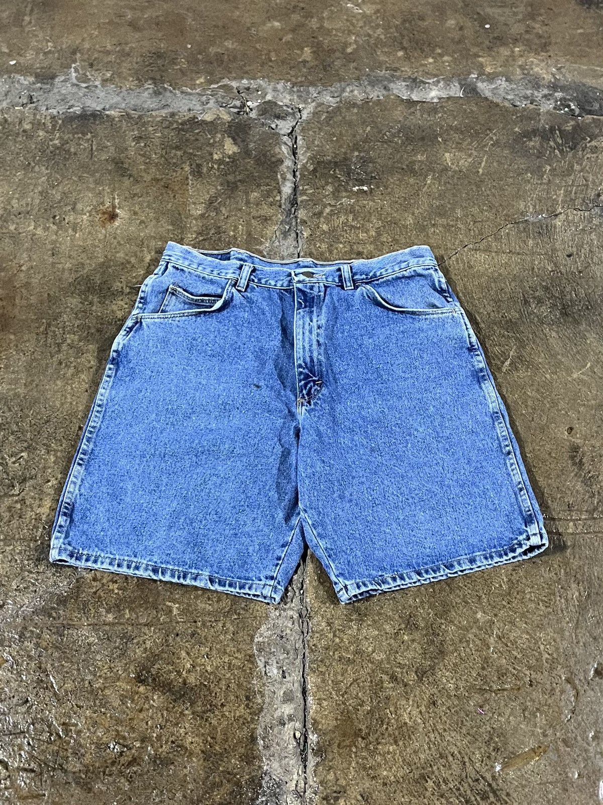 Carhartt × Vintage × Wrangler Crazy Carhartt Style Wrangler Carpenter Jorts Skater Shorts Size US 34 / EU 50 - 2 Thumbnail