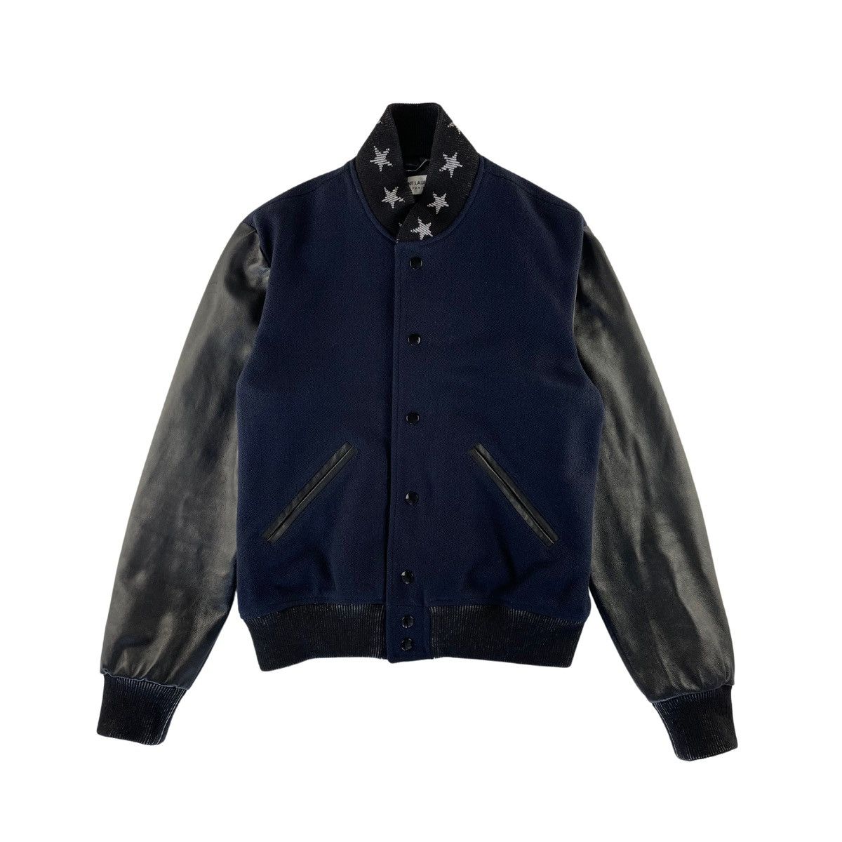 Saint Laurent Navy Star Teddy Jacket