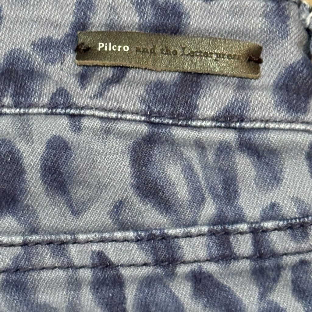 Anthropologie Anthropologie Pilcro Jeans Skinny Leopard Classic SZ 26 Blue Size 26" / US 2 / IT 38 - 12 Thumbnail