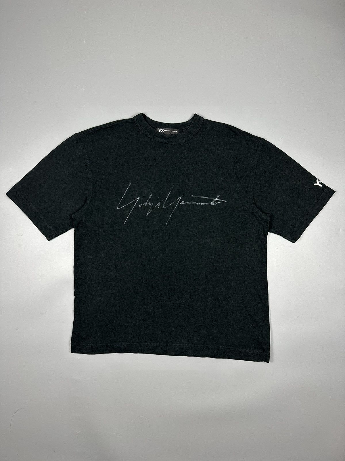 ADIDAS Y3 YOHJI YAMAMOTO SPELL OUT TEE
