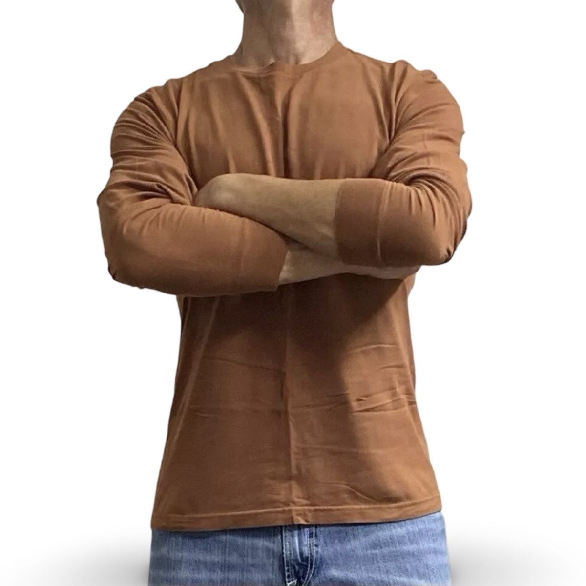 George George Rust Long Sleeve T Shirt Size Medium Size US M / EU 48-50 / 2 - 1 Thumbnail