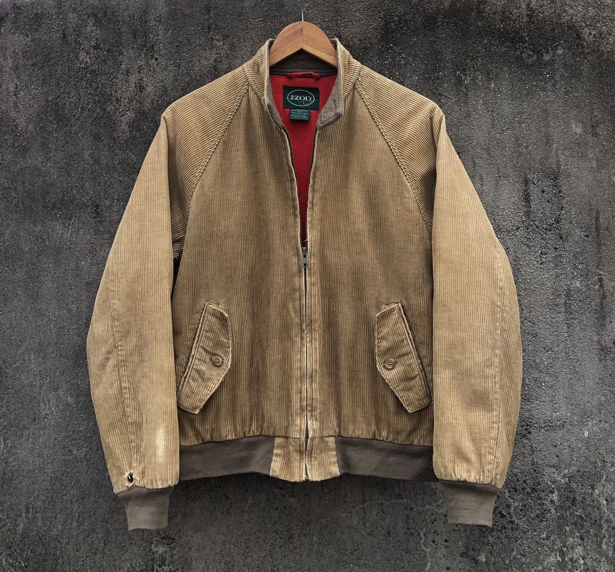 Vintage Vintage 90s Izod Corduroy Bomber Jacket Size US S / EU 44-46 / 1 - 9 Thumbnail
