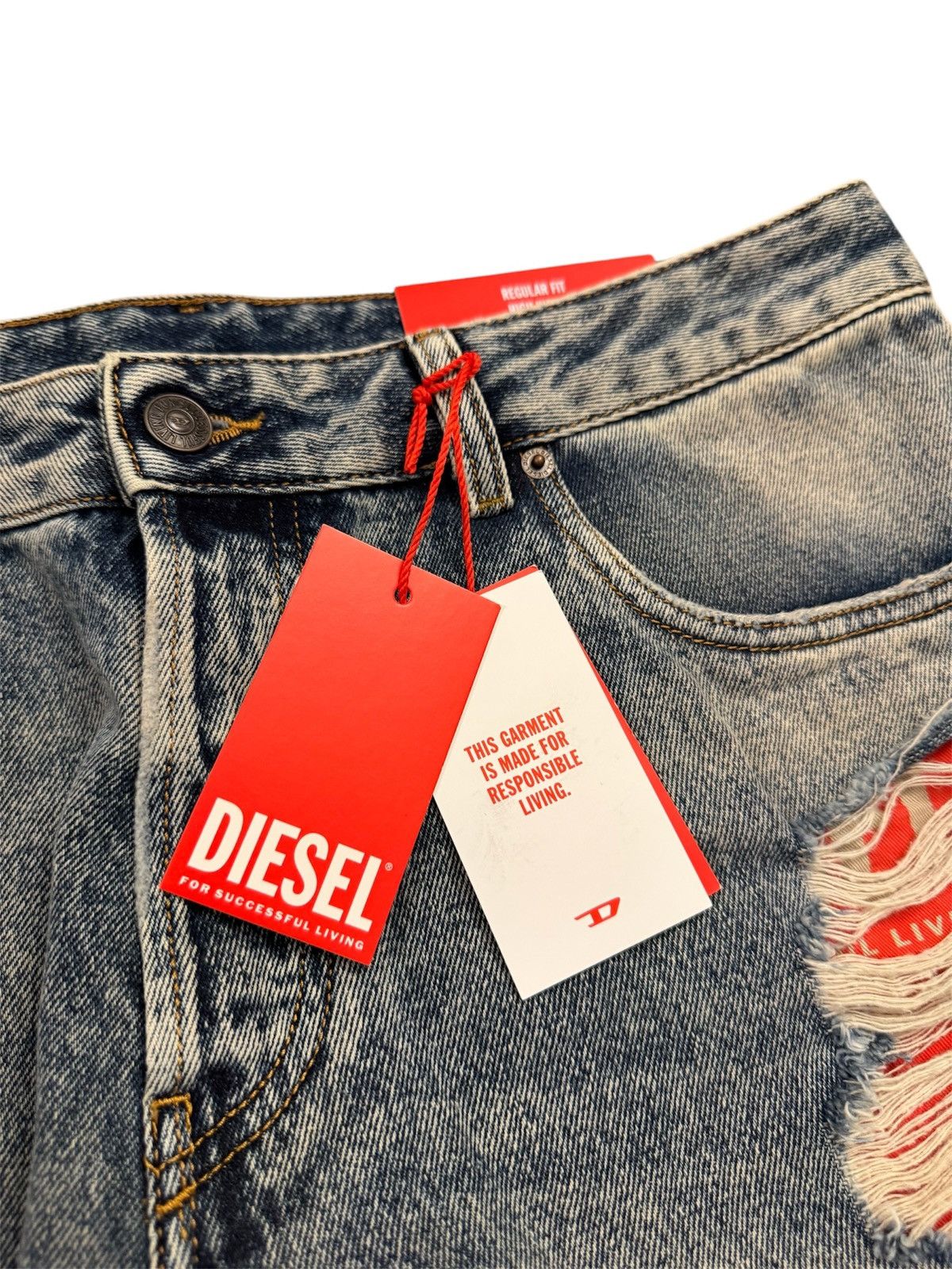 Diesel 🔥450$ Diesel 1955 D-Rekiv Straight Jeans/Diesel Rekiv Jeans Size US 34 / EU 50 - 7 Thumbnail
