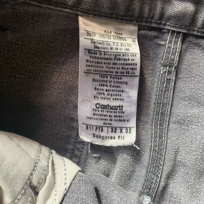 Carhartt Grey Canvas Carhartt Carpenter Pants Size US 32 / EU 48 - 2 Thumbnail