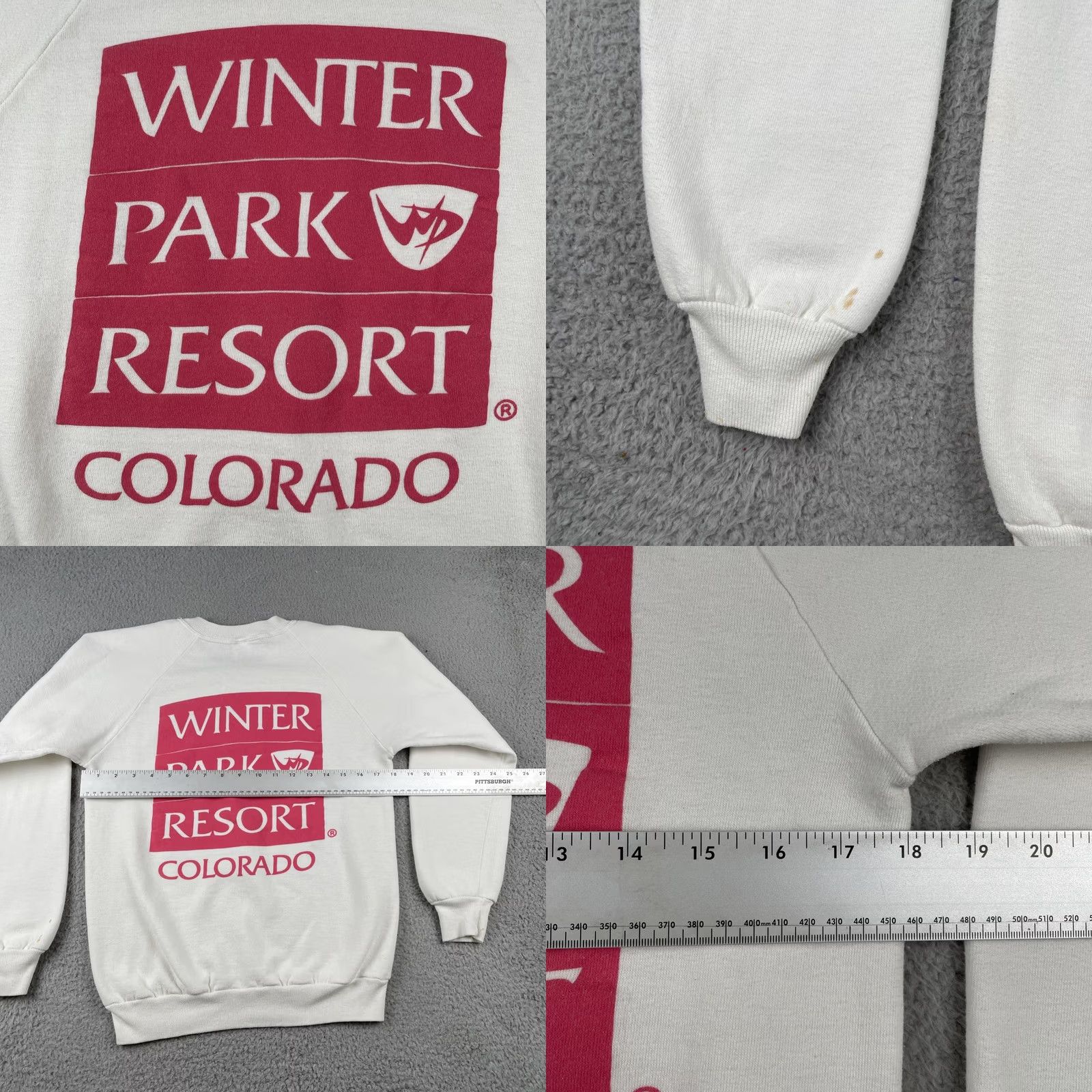 Jerzees VINTAGE Jerzees Sweatshirt M Mens White Graphic Print Coors Light Winter Park Course 50/50 Pullover Size US M / EU 48-50 / 2 - 9 Thumbnail