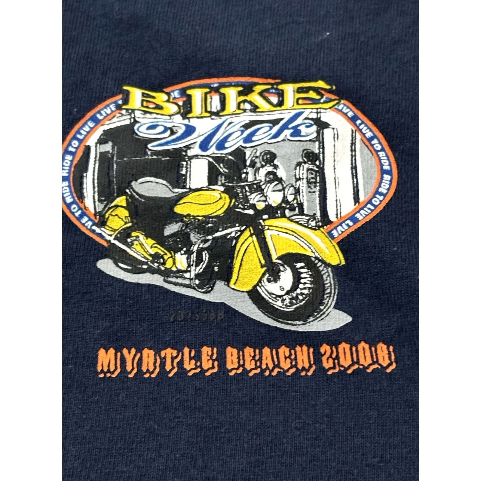 Vintage Bayland T-Shirt Men’s L Sleeveless Myrtle Beach bike week 2008 Blue Myrtle Beach 2008 Mens Bay Island Bayland T-Shirt L Sleeveless Blue Size US L / EU 52-54 / 3 - 4 Thumbnail