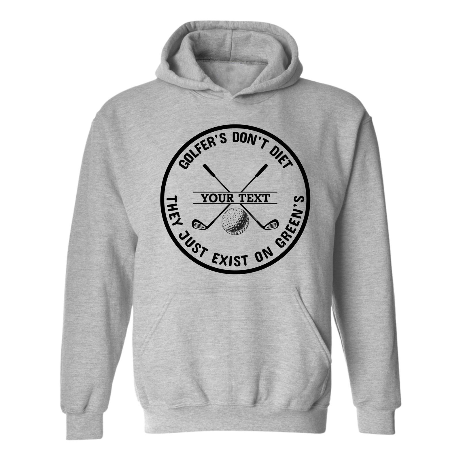 & Other Stories Golf Hoodie Golfers Dont Diet Personalized Name Clubs Ball Size US L / EU 52-54 / 3 - 5 Thumbnail