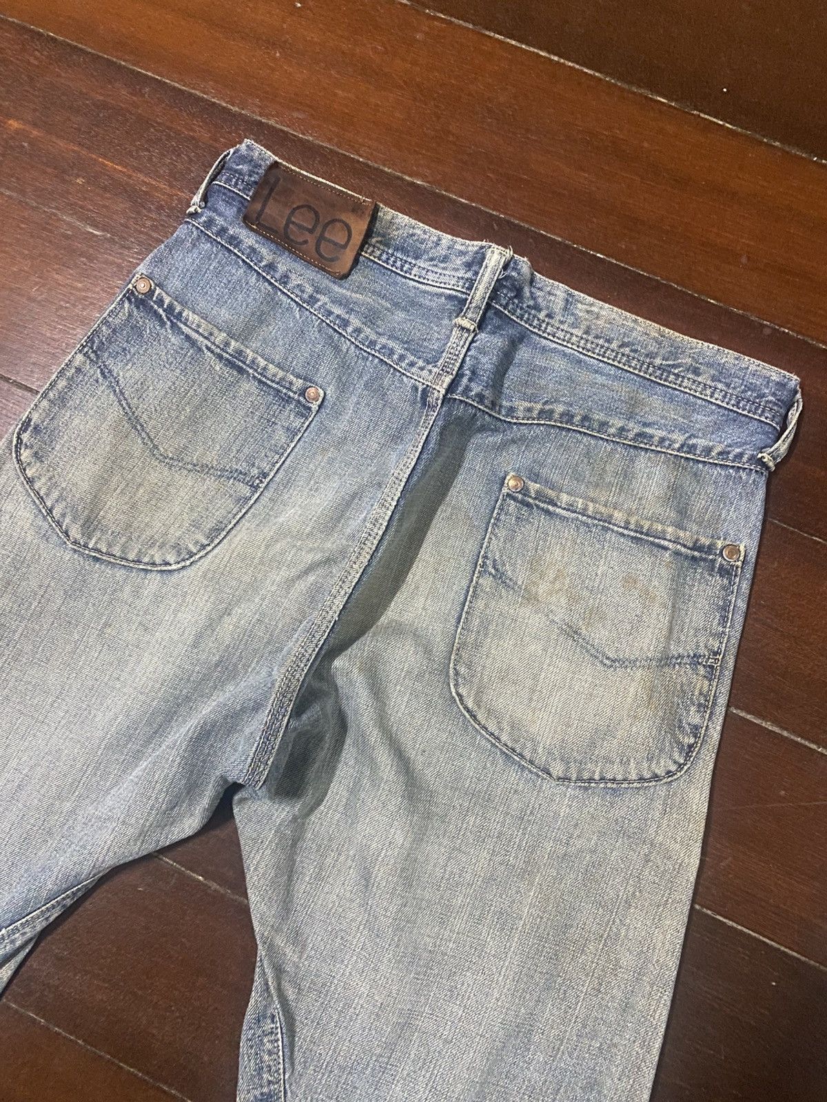 Lee Repro Vintage 50s Lee Jeans Sanforized mud wash distressed Size US 33 - 18 Thumbnail