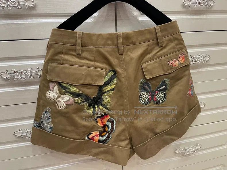 Valentino Valentino Butterfly embroidered shorts Size 41" - 4 Thumbnail