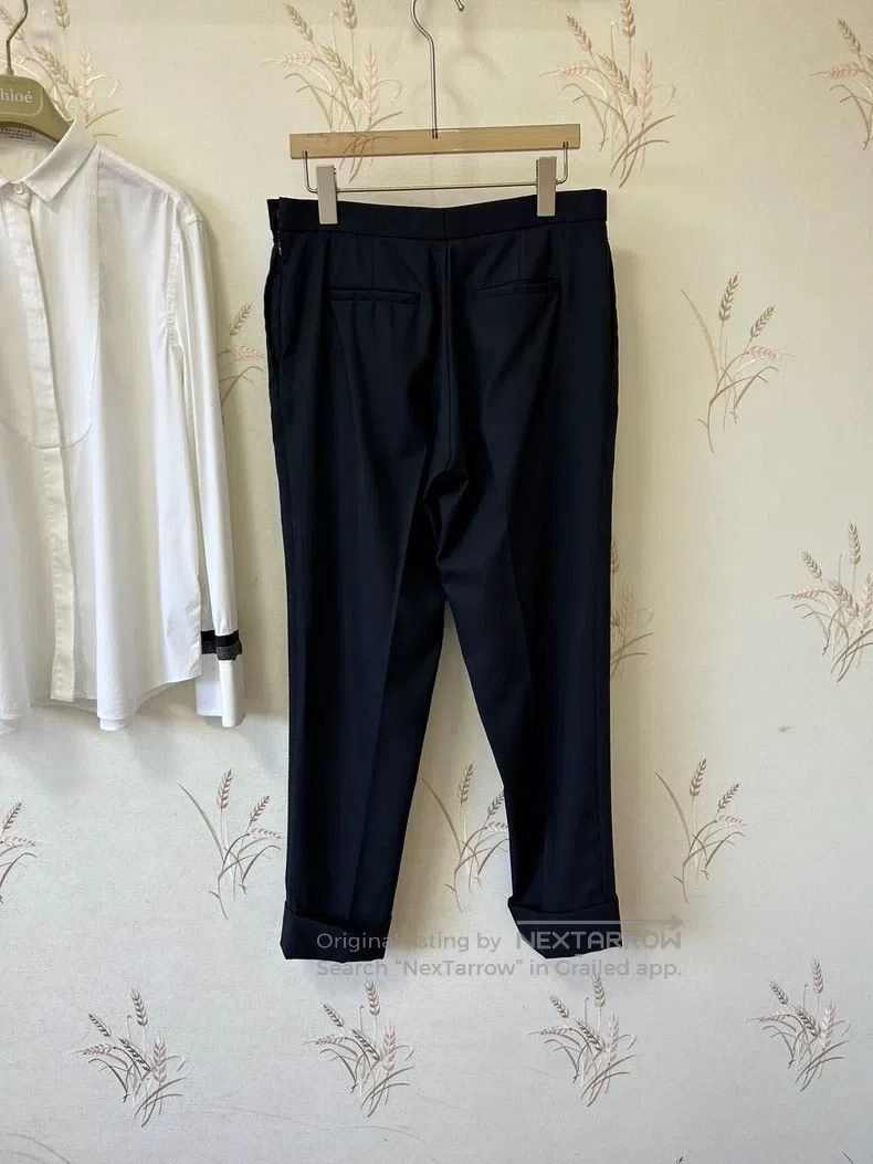 The Row The Row size 4 Black wool-blend rolled pants Size 23" - 3 Thumbnail