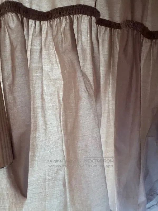 Burberry Burberry Summer Khaki Cotton Dress for Women. Size L / US 10 / IT 46 - 4 Thumbnail