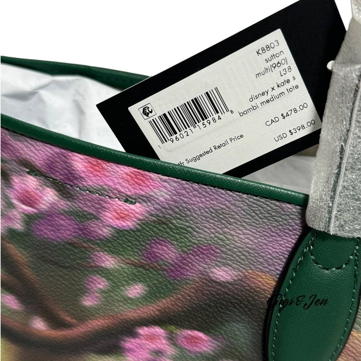 Kate Spade Disney X Kate Spade New York Bambi Sutton Medium Tote Size ONE SIZE - 12 Thumbnail