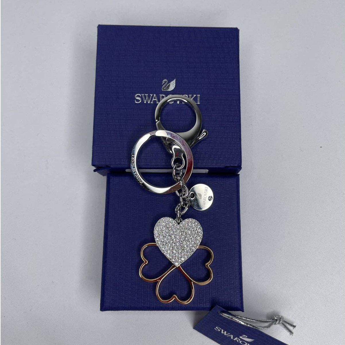 Swarovski Swarovski Cupid Heart Leaf Bag Charm Crystals Mixed Size ONE SIZE - 1 Thumbnail