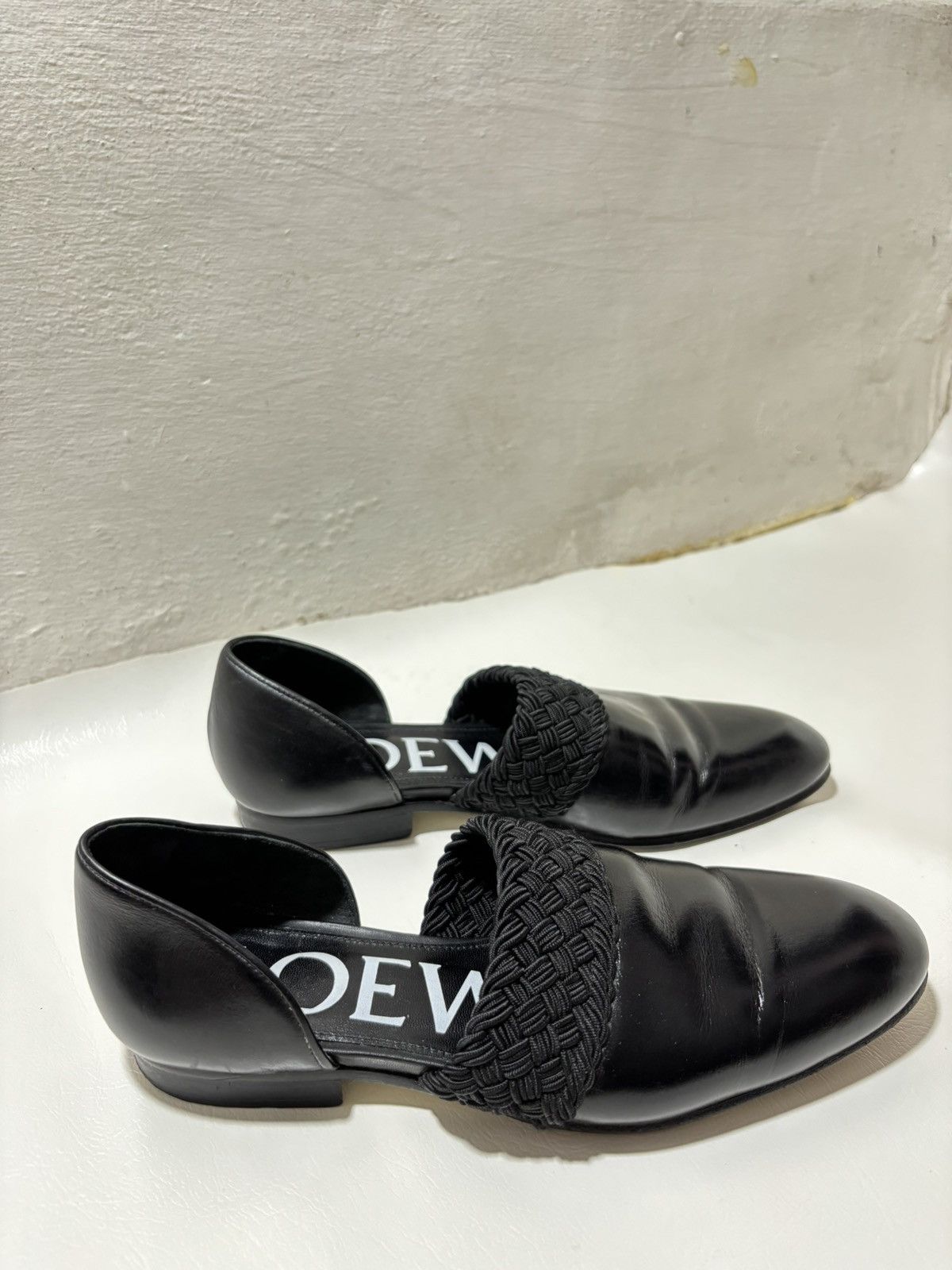 Loewe Loewe Black Flex D’Orsay Flats Leather Loafers Size US 6 / IT 36 - 4 Thumbnail